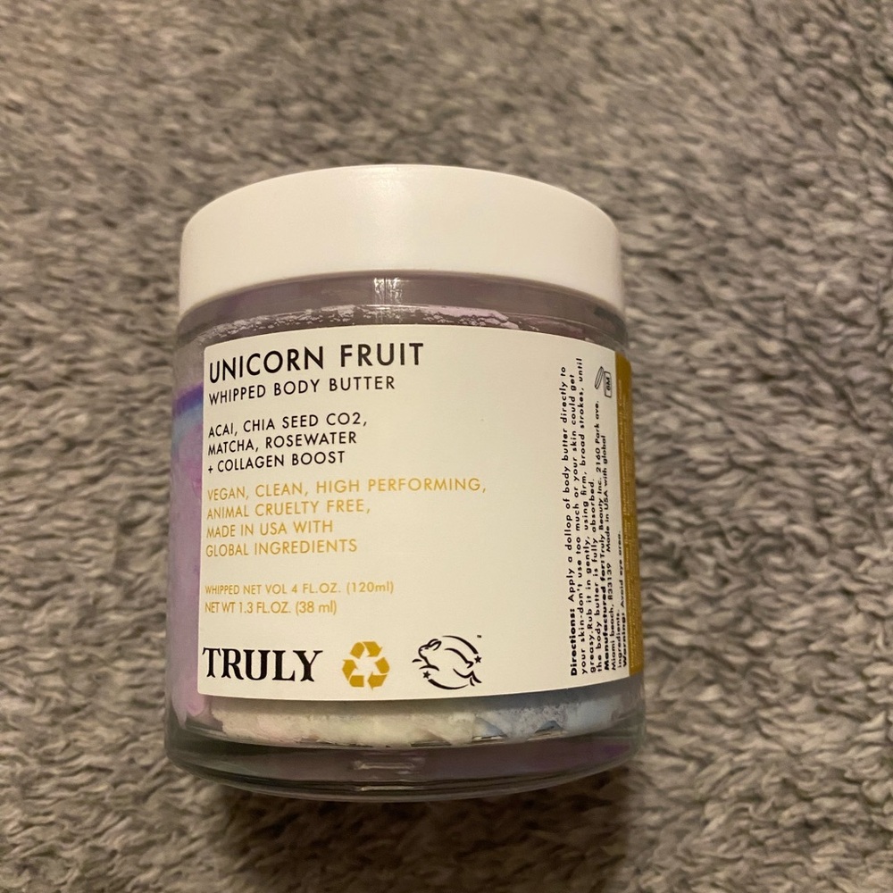TRULY Unicorn Fruit Whipped Body Butter Jar